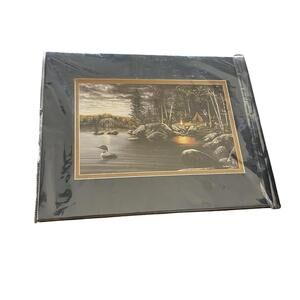 Jim Hansel’s Vintage "Northern Solitude" 1992 Print 11x14 Unframed  Peaceful